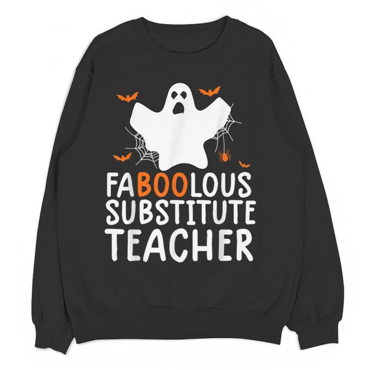 Faboolous Substitute Teacher Halloween Costume Women Crewneck Sweatshirt, novelty gifts, funny gifts