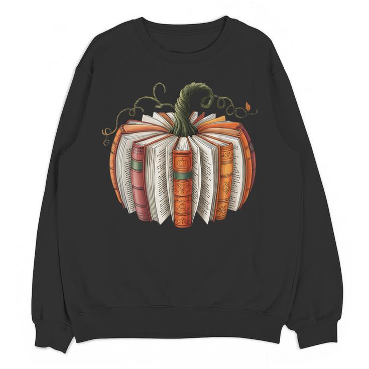 Fall Book Pumpkin Retro Reading Halloween Teacher Librarian Women Crewneck Sweatshirt, novelty gifts, funny gifts Fall Book Pumpkin Retro Reading Halloween Teacher Librarian Women Crewneck Sweatshirt, novelty gifts, funny gifts