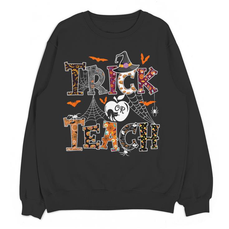 Fall Holiday Themed Thanksgiving Halloween Teacher Trick Or Women Crewneck Sweatshirt, novelty gifts, funny gifts Fall Holiday Themed Thanksgiving Halloween Teacher Trick Or Women Crewneck Sweatshirt, novelty gifts, funny gifts