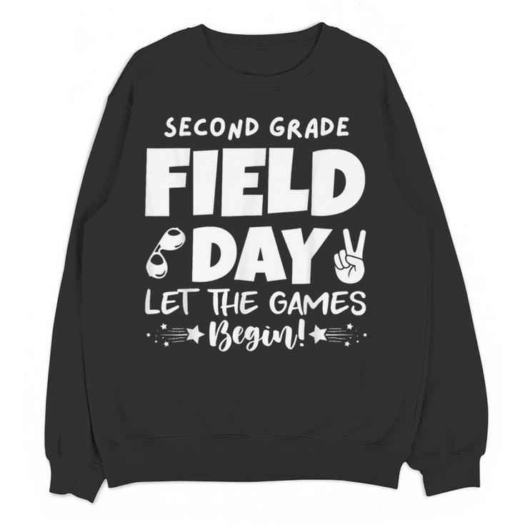 Field Day Second 2nd Grade Orange 2025 Boy Girl Teacher Women Crewneck Sweatshirt, novelty gifts, funny gifts Field Day Second 2nd Grade Orange 2025 Boy Girl Teacher Women Crewneck Sweatshirt, novelty gifts, funny gifts