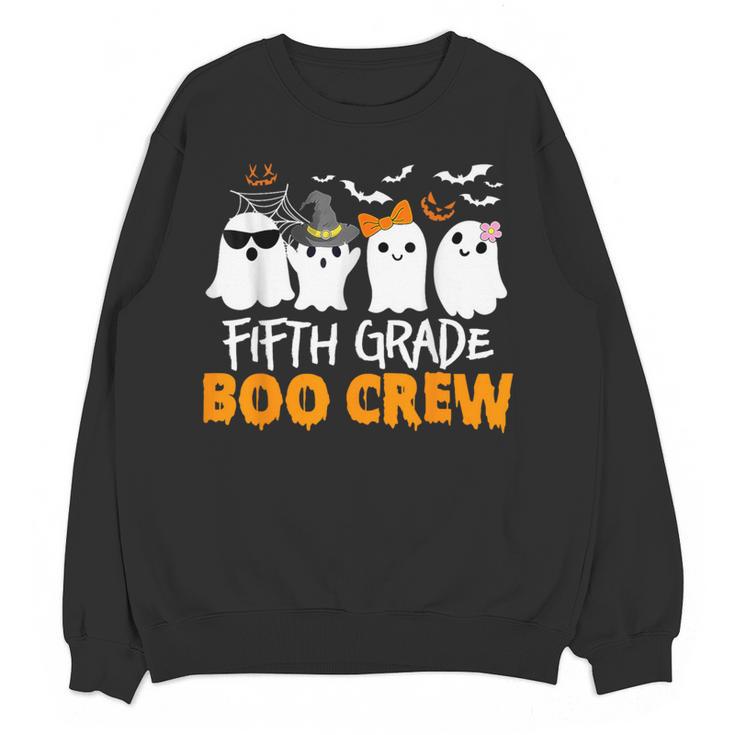 Fifth Grade Boo Crew Halloween Teacher Costume Women Crewneck Sweatshirt, novelty gifts, funny gifts