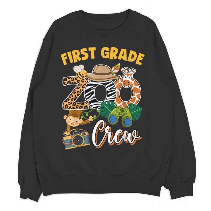 First Grade Zoo Field Trip Squad Matching Teacher Students Women Crewneck Sweatshirt, novelty gifts, funny gifts First Grade Zoo Field Trip Squad Matching Teacher Students Women Crewneck Sweatshirt, novelty gifts, funny gifts
