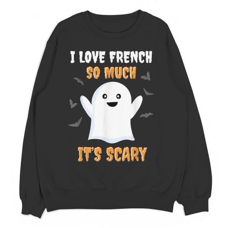 French Teacher Halloween French Class School Women Crewneck Sweatshirt, novelty gifts, funny gifts French Teacher Halloween French Class School Women Crewneck Sweatshirt, novelty gifts, funny gifts