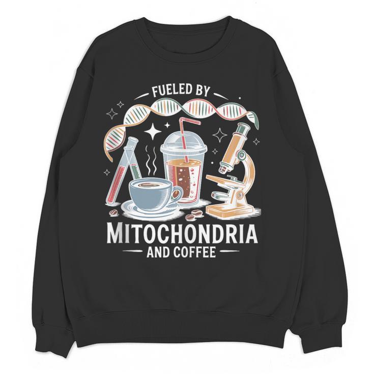 Fueled By Mitochondria Coffee Science Teacher Student Women Crewneck Sweatshirt, novelty gifts, funny gifts Fueled By Mitochondria Coffee Science Teacher Student Women Crewneck Sweatshirt, novelty gifts, funny gifts