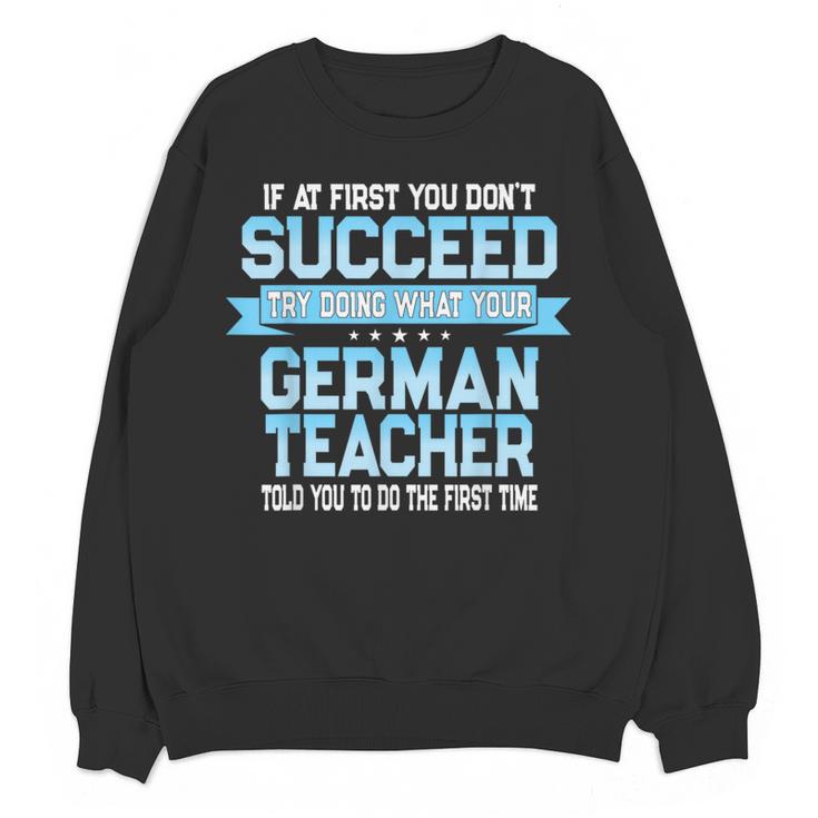 Fun German Teacher Appreciation Language Class Saying Women Crewneck Sweatshirt, novelty gifts, funny gifts Fun German Teacher Appreciation Language Class Saying Women Crewneck Sweatshirt, novelty gifts, funny gifts