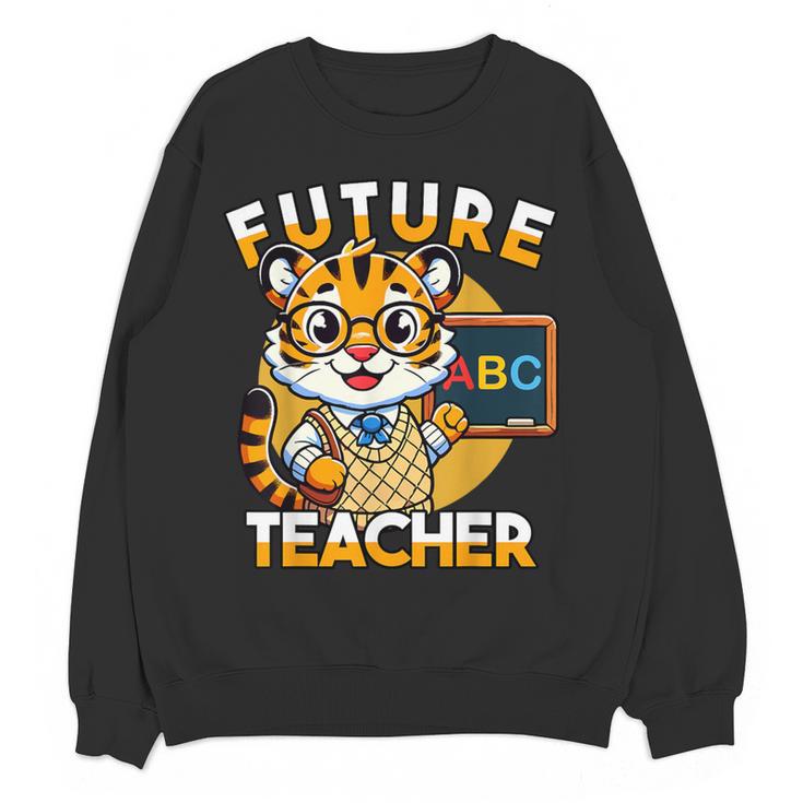 Future Teacher Graphic For Boys Inspiring Young Minds Women Crewneck Sweatshirt, novelty gifts, funny gifts