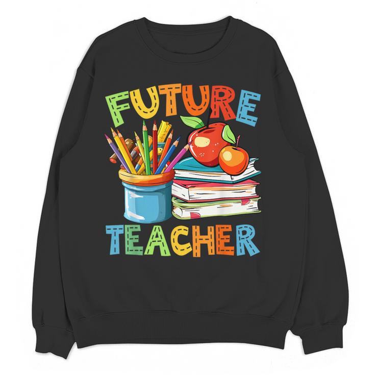 Future Teacher Costume For Kids Back To School Boy Girl Women Crewneck Sweatshirt, novelty gifts, funny gifts