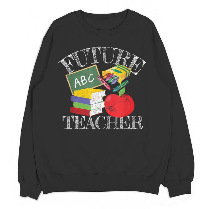 Future Teacher Costume Tee For Men Women Adults And Kids Women Crewneck Sweatshirt, novelty gifts, funny gifts