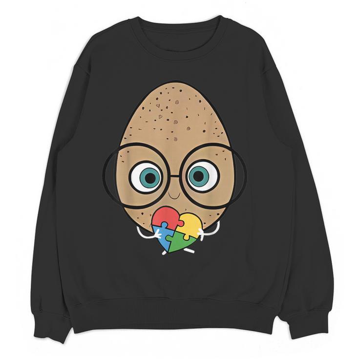 The Good Egg Teacher Halloween Costume Food Group Cute Women Crewneck Sweatshirt, novelty gifts, funny gifts