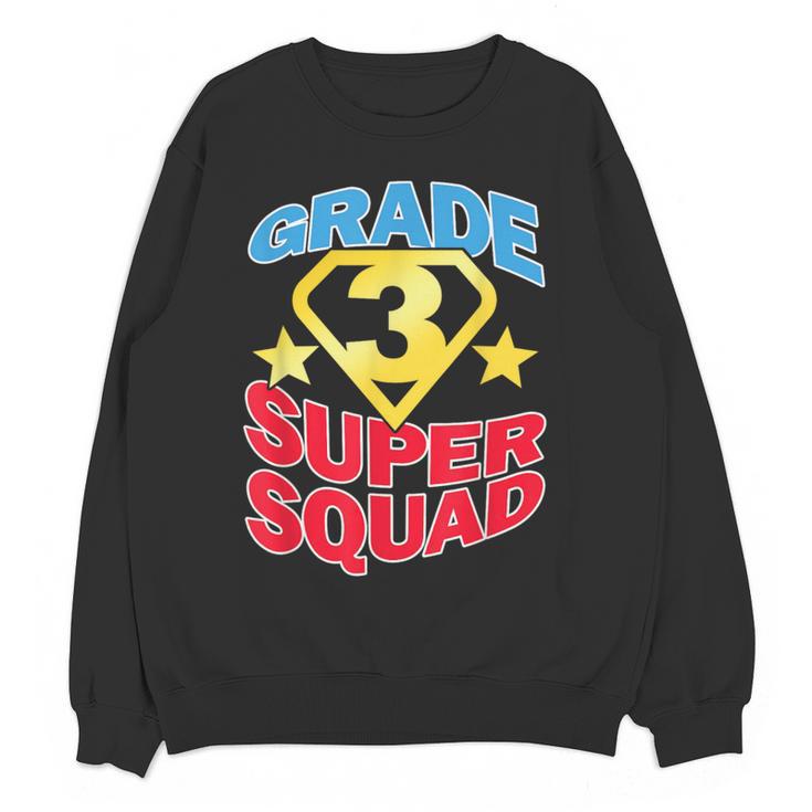 Grade 3 Super Squad Superhero Teacher Team Men Women Girls Kids Women Crewneck Sweatshirt, novelty gifts, funny gifts Grade 3 Super Squad Superhero Teacher Team Men Women Girls Kids Women Crewneck Sweatshirt, novelty gifts, funny gifts