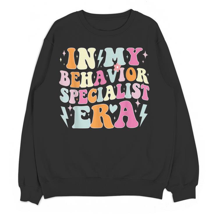 Groovy In My Behavior Specialist Era Behavior Teachers Women Crewneck Sweatshirt, novelty gifts, funny gifts Groovy In My Behavior Specialist Era Behavior Teachers Women Crewneck Sweatshirt, novelty gifts, funny gifts