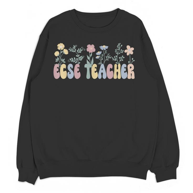 Groovy ECSE Early Childhood Special Education Teacher Women Crewneck Sweatshirt, novelty gifts, funny gifts Groovy ECSE Early Childhood Special Education Teacher Women Crewneck Sweatshirt, novelty gifts, funny gifts