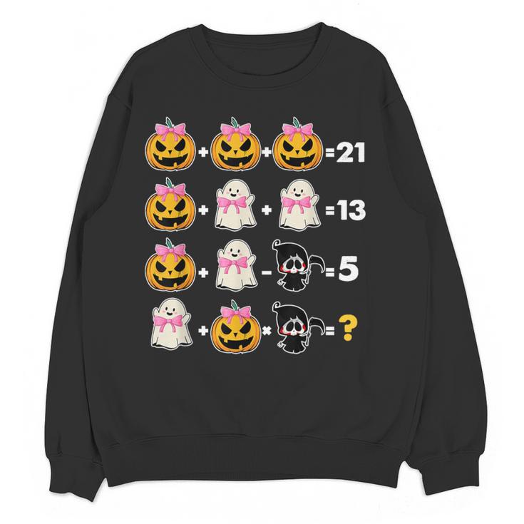 Halloween Math Teacher Men Women Order Of Operations Women Crewneck Sweatshirt, novelty gifts, funny gifts