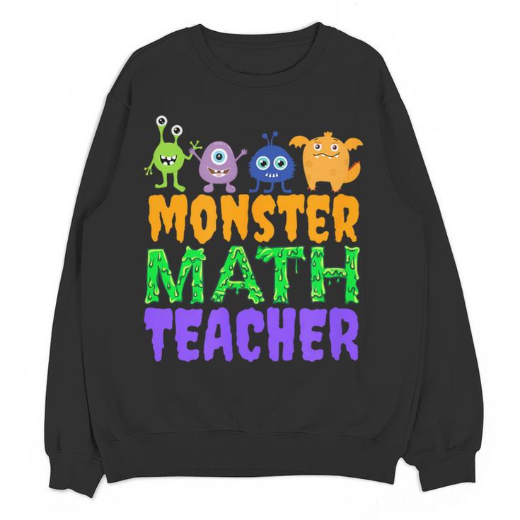 Halloween Monster Math Teacher Men Women Women Crewneck Sweatshirt, novelty gifts, funny gifts Halloween Monster Math Teacher Men Women Women Crewneck Sweatshirt, novelty gifts, funny gifts