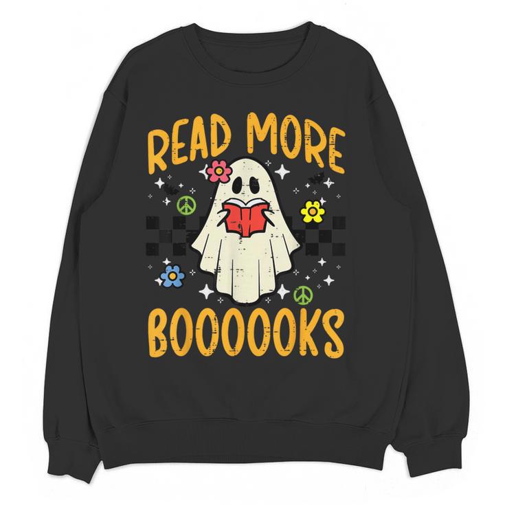 Halloween Read More Books Retro Costume Teacher Women Girls Women Crewneck Sweatshirt, novelty gifts, funny gifts Halloween Read More Books Retro Costume Teacher Women Girls Women Crewneck Sweatshirt, novelty gifts, funny gifts