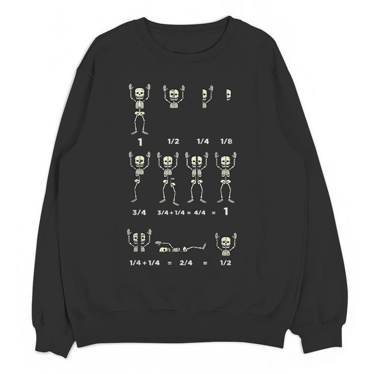 Halloween Skeleton Math Fraction Teacher Men Women Women Crewneck Sweatshirt, novelty gifts, funny gifts Halloween Skeleton Math Fraction Teacher Men Women Women Crewneck Sweatshirt, novelty gifts, funny gifts