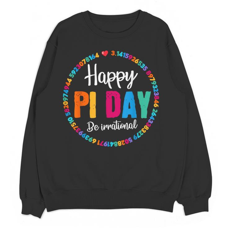 Happy Pi Day Pie Math Coach Teacher Pi Day Lover Nerdy Women Crewneck Sweatshirt, novelty gifts, funny gifts