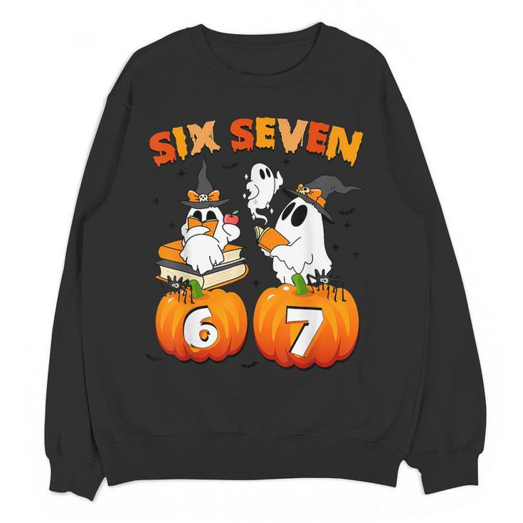 Haunted By 67 Boo Ghost Pumpkin Halloween Teacher Women Crewneck Sweatshirt, novelty gifts, funny gifts Haunted By 67 Boo Ghost Pumpkin Halloween Teacher Women Crewneck Sweatshirt, novelty gifts, funny gifts