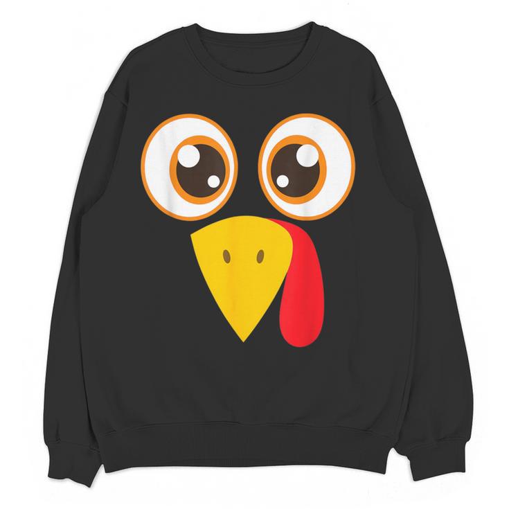 Hilarious Turkey Halloween Thanksgiving Teacher Nurse Women Crewneck Sweatshirt, novelty gifts, funny gifts