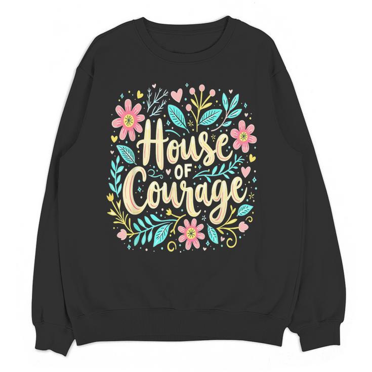House Of Courage Flowers RCA School Teacher Student Tee Women Crewneck Sweatshirt, novelty gifts, funny gifts