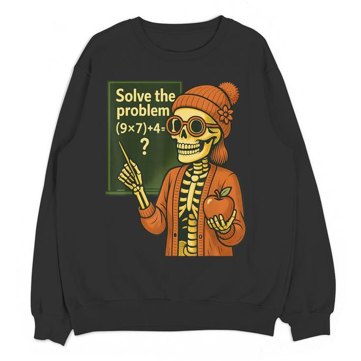 HUGvyn Halloween Skeleton Six Seven 67 Meme PEMDAS Teacher Women Crewneck Sweatshirt, novelty gifts, funny gifts HUGvyn Halloween Skeleton Six Seven 67 Meme PEMDAS Teacher Women Crewneck Sweatshirt, novelty gifts, funny gifts