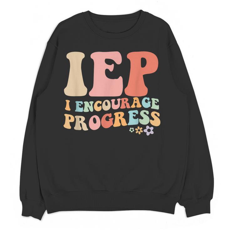 IEP I Encourage Progress Special Education Teacher Graphics Women Crewneck Sweatshirt, novelty gifts, funny gifts IEP I Encourage Progress Special Education Teacher Graphics Women Crewneck Sweatshirt, novelty gifts, funny gifts