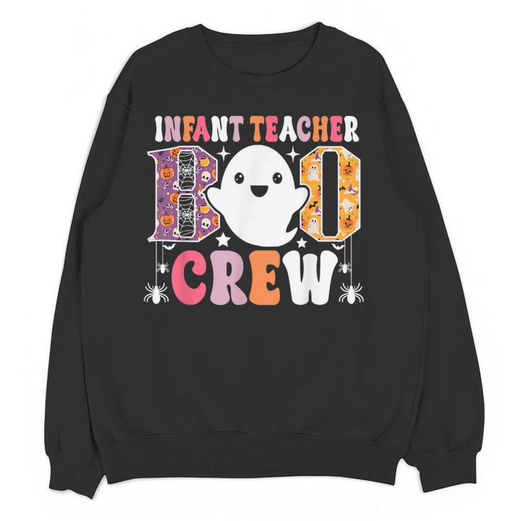 Infant Teacher Boo Crew Halloween Costume Women Crewneck Sweatshirt, novelty gifts, funny gifts