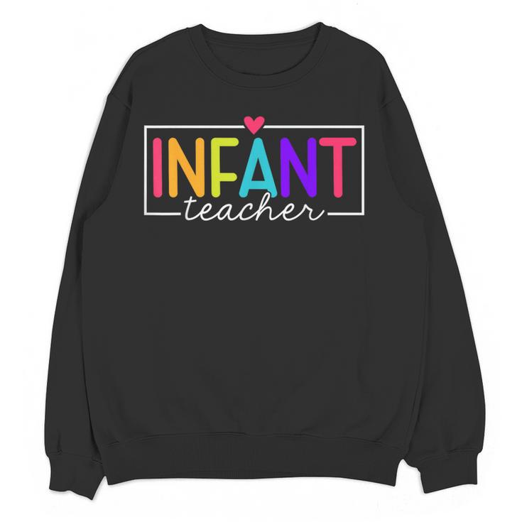 Infant Teacher Daycare Provider Childcare Teacher Women Crewneck Sweatshirt, novelty gifts, funny gifts Infant Teacher Daycare Provider Childcare Teacher Women Crewneck Sweatshirt, novelty gifts, funny gifts