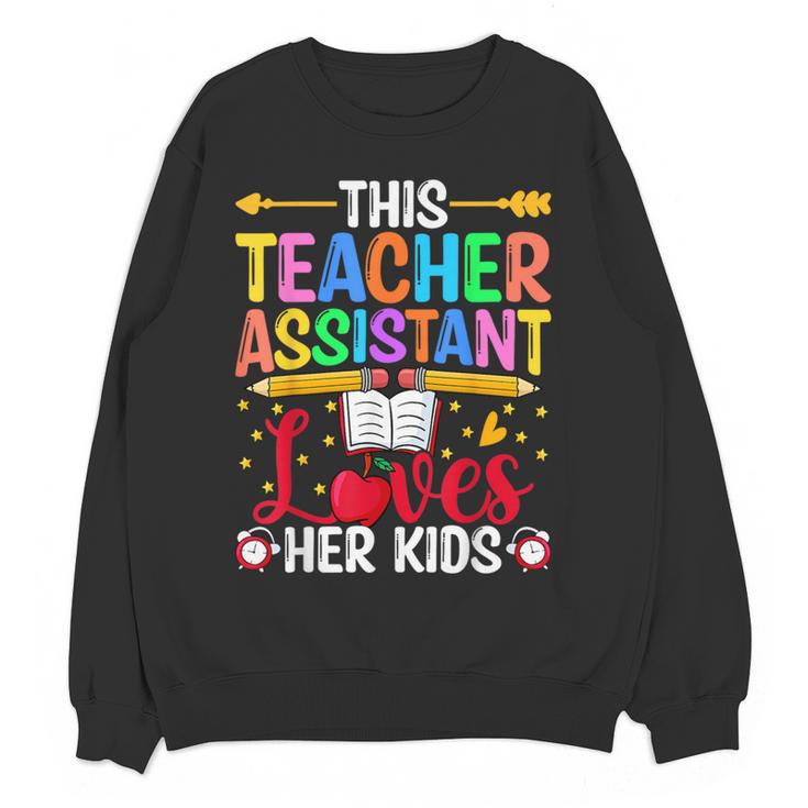 Instructional Assistant Loves Her Kids Teacher Assistant Women Crewneck Sweatshirt, novelty gifts, funny gifts Instructional Assistant Loves Her Kids Teacher Assistant Women Crewneck Sweatshirt, novelty gifts, funny gifts