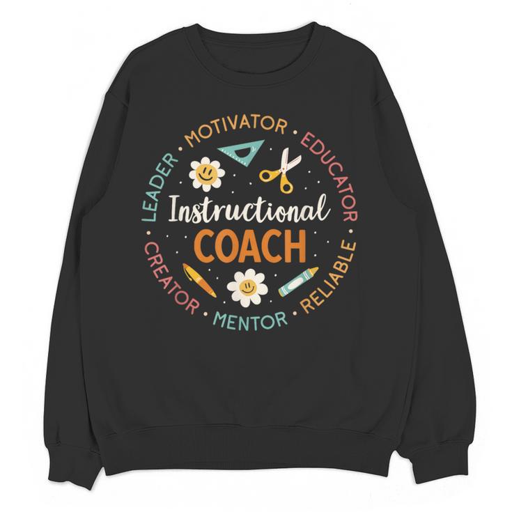 Instructional Coach Back To School Teacher Women Crewneck Sweatshirt, novelty gifts, funny gifts Instructional Coach Back To School Teacher Women Crewneck Sweatshirt, novelty gifts, funny gifts