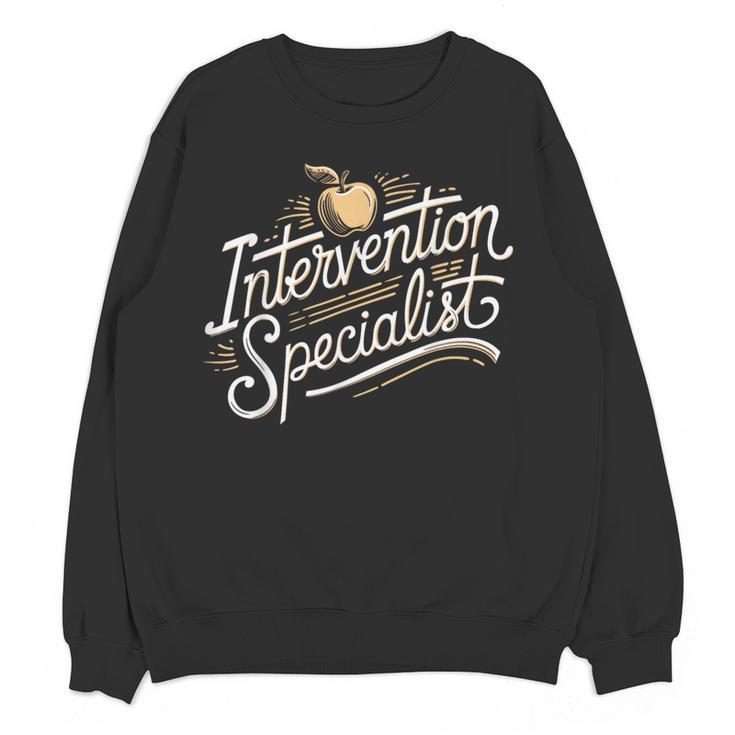 Intervention Teacher Intervention Specialist Women Crewneck Sweatshirt, novelty gifts, funny gifts Intervention Teacher Intervention Specialist Women Crewneck Sweatshirt, novelty gifts, funny gifts