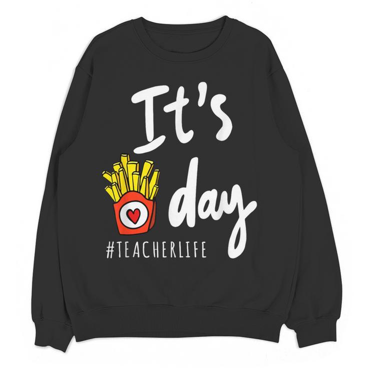 It's Fry Day Teacher Life Women Crewneck Sweatshirt, novelty gifts, funny gifts It's Fry Day Teacher Life Women Crewneck Sweatshirt, novelty gifts, funny gifts