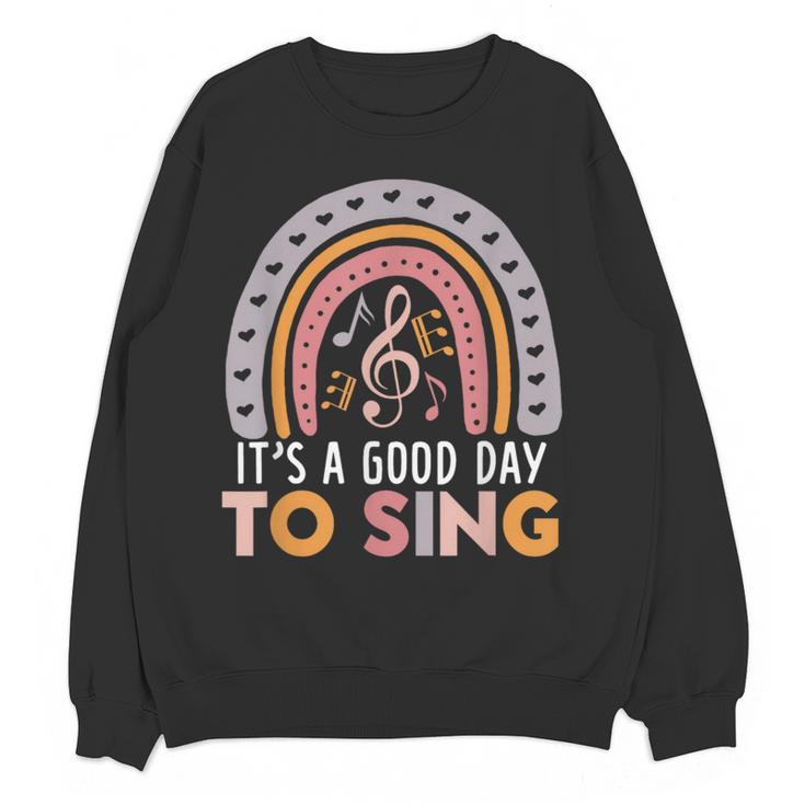 It's A Good Day To Sing Back To School Music Teacher Women Crewneck Sweatshirt, novelty gifts, funny gifts It's A Good Day To Sing Back To School Music Teacher Women Crewneck Sweatshirt, novelty gifts, funny gifts