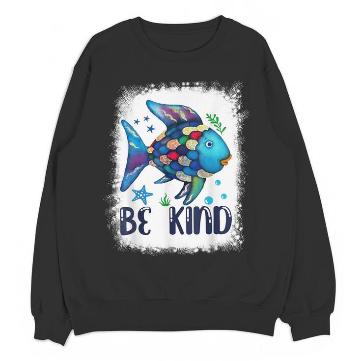 Be Kind Rainbow Fish Teacher Life Back To School Teaching Men Women Women Crewneck Sweatshirt, novelty gifts, funny gifts Be Kind Rainbow Fish Teacher Life Back To School Teaching Men Women Women Crewneck Sweatshirt, novelty gifts, funny gifts