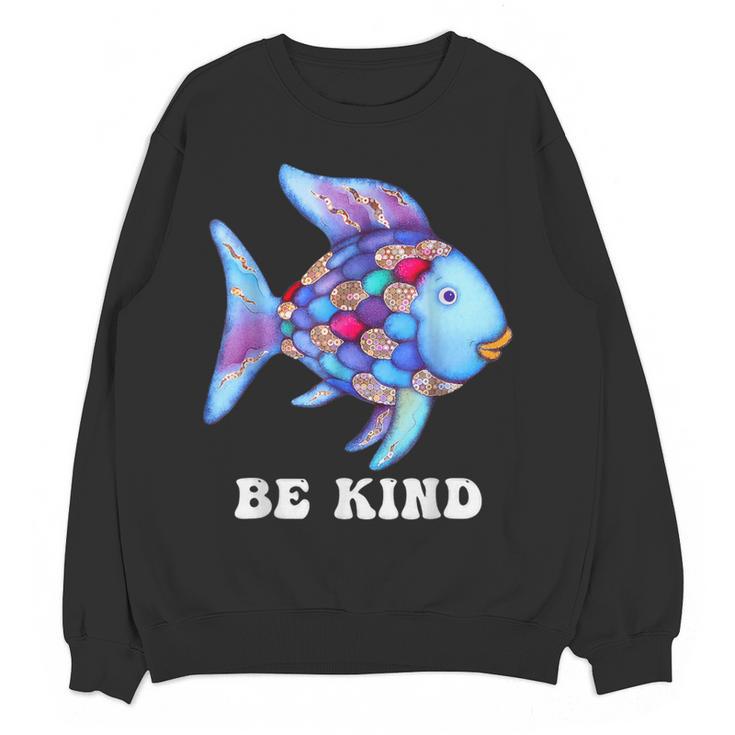 Be Kind Rainbow Fish Teacher Life Teaching Back To School Women Crewneck Sweatshirt, novelty gifts, funny gifts Be Kind Rainbow Fish Teacher Life Teaching Back To School Women Crewneck Sweatshirt, novelty gifts, funny gifts