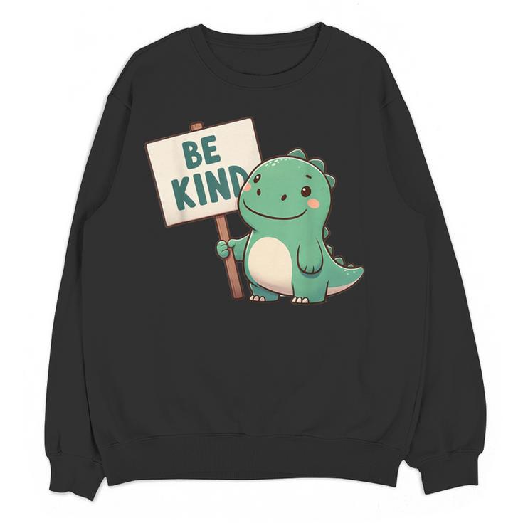 Be Kind Teacher Anti-Bullying Dino Kindness Women Men Boys Women Crewneck Sweatshirt, novelty gifts, funny gifts