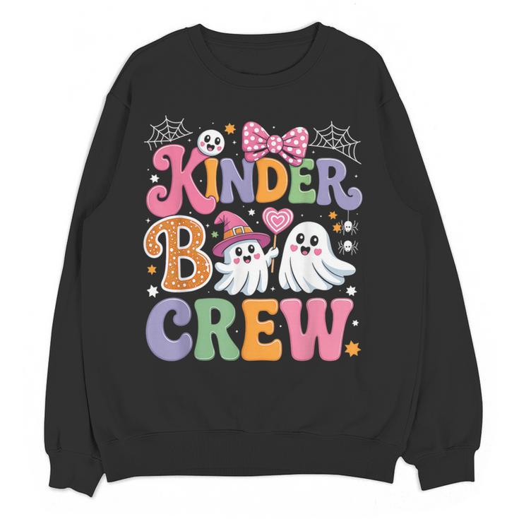 Kinder Boo Crew Kindergarten Teacher Student Halloween Women Crewneck Sweatshirt, novelty gifts, funny gifts Kinder Boo Crew Kindergarten Teacher Student Halloween Women Crewneck Sweatshirt, novelty gifts, funny gifts
