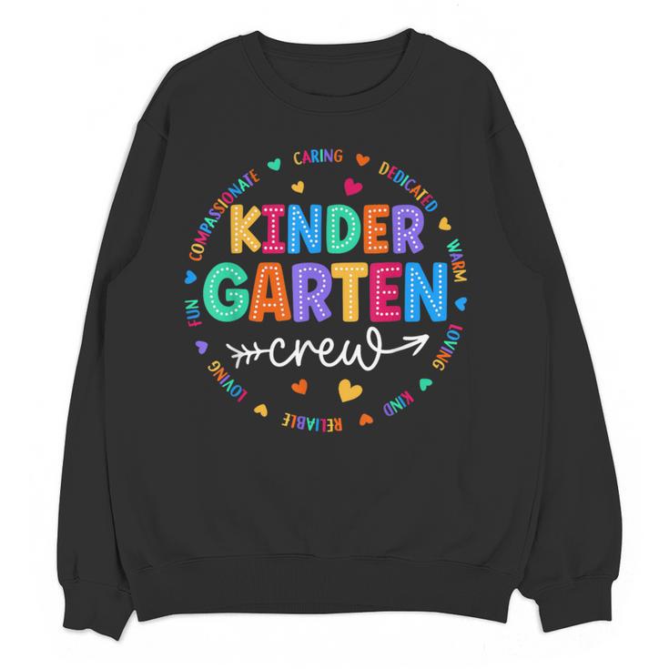 Kindergarten Crew Back To School Kindergarten Teacher Kids Women Crewneck Sweatshirt, novelty gifts, funny gifts Kindergarten Crew Back To School Kindergarten Teacher Kids Women Crewneck Sweatshirt, novelty gifts, funny gifts