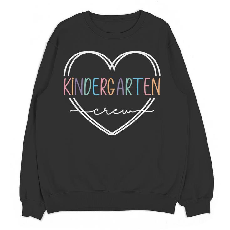 Kindergarten Crew Kinder Crew Teacher Squad Team Preschool Women Crewneck Sweatshirt, novelty gifts, funny gifts Kindergarten Crew Kinder Crew Teacher Squad Team Preschool Women Crewneck Sweatshirt, novelty gifts, funny gifts