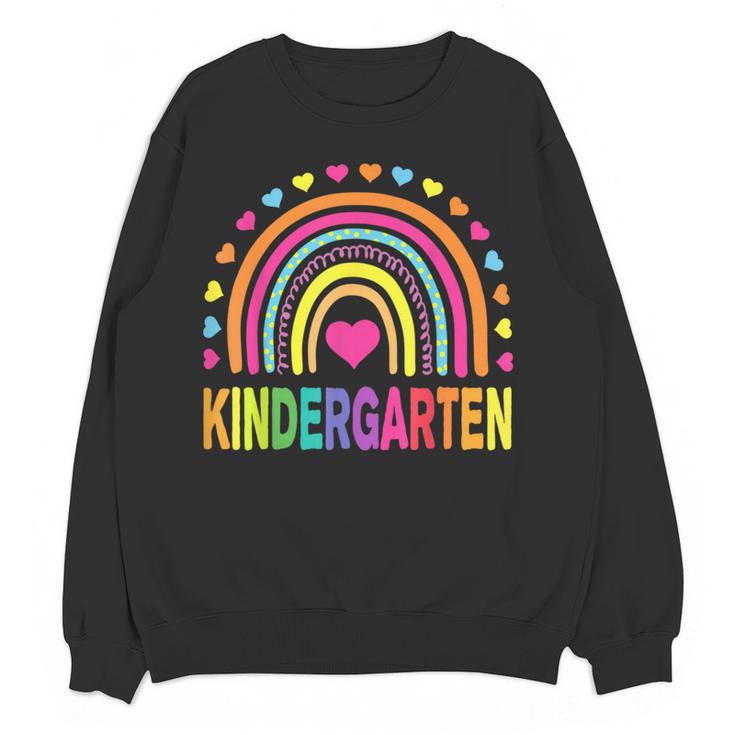 Kindergarten Rainbow Girls Boys Teacher Team Kinder Squad Women Crewneck Sweatshirt, novelty gifts, funny gifts Kindergarten Rainbow Girls Boys Teacher Team Kinder Squad Women Crewneck Sweatshirt, novelty gifts, funny gifts