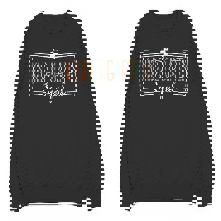 Kindergarten Squad Teachers Kids Kindergarten Back To School Women Crewneck Sweatshirt, novelty gifts, funny gifts