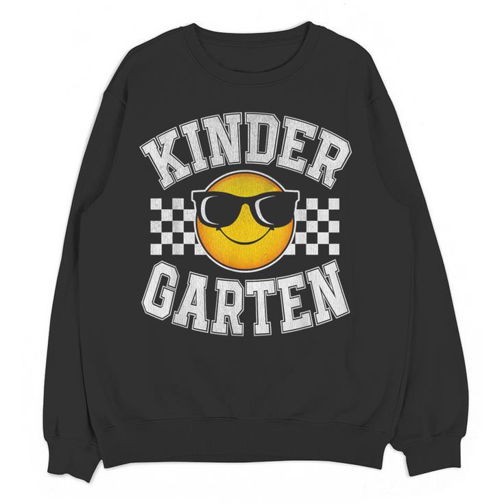 Kindergarten Teacher First Day Of Kinder Back To School Women Crewneck Sweatshirt, novelty gifts, funny gifts Kindergarten Teacher First Day Of Kinder Back To School Women Crewneck Sweatshirt, novelty gifts, funny gifts