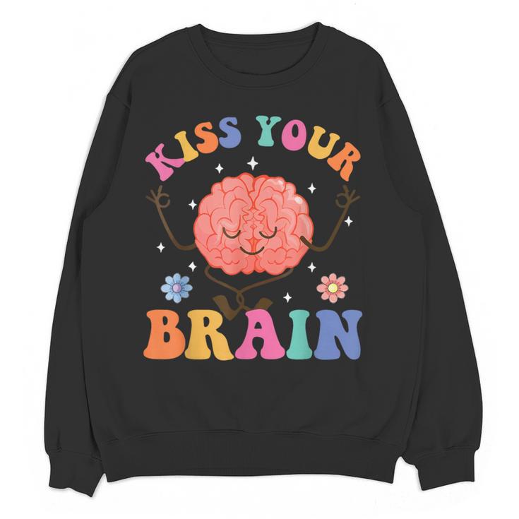 Kiss Your Brain Sped Teacher Appreciation Back To School Kid Women Crewneck Sweatshirt, novelty gifts, funny gifts Kiss Your Brain Sped Teacher Appreciation Back To School Kid Women Crewneck Sweatshirt, novelty gifts, funny gifts