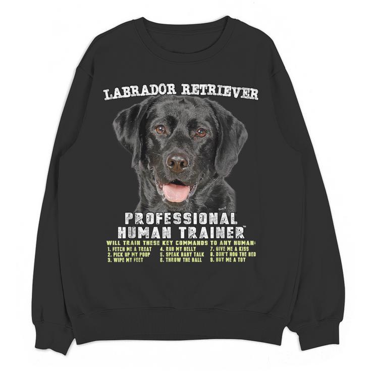 Labrador Retriever Lab Professional Human Trainer Women Crewneck Sweatshirt, novelty gifts, funny gifts