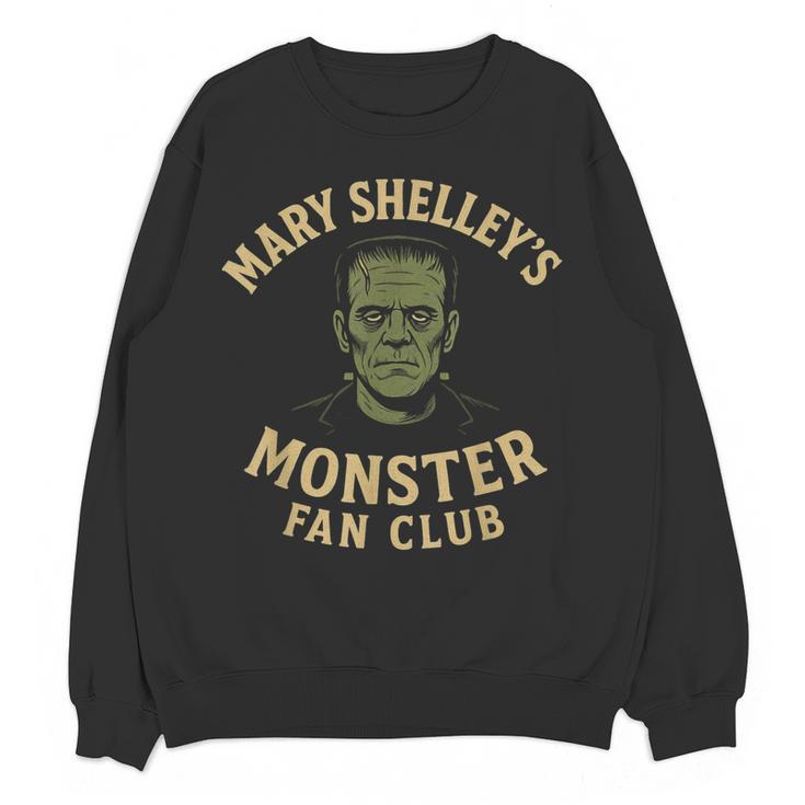 Mary Shelley's Monster Fan Club Gothic Horror Parody Women Crewneck Sweatshirt, novelty gifts, funny gifts