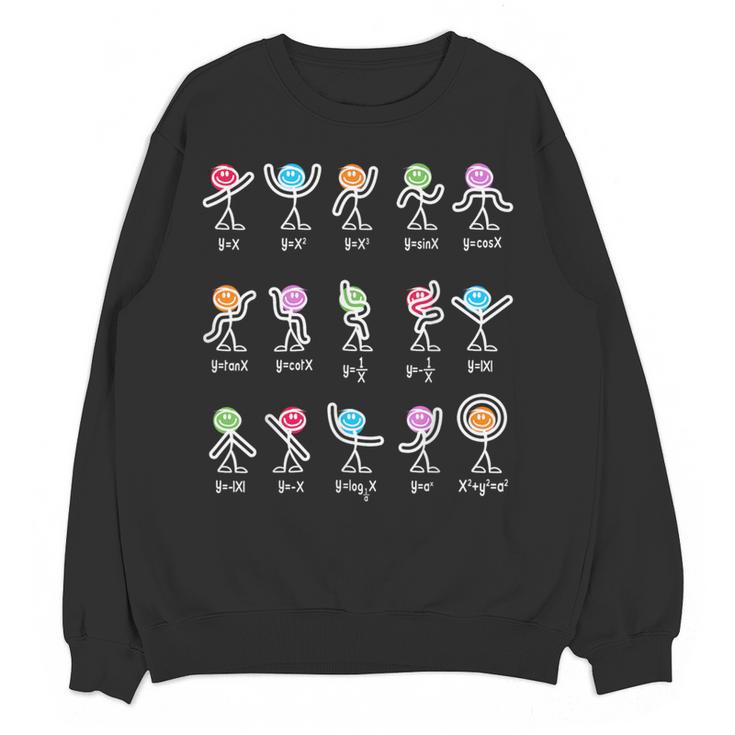 Math Equation Figures Algebra Dance Nerdy Teacher Joke For Men Women Girls Kids Women Crewneck Sweatshirt, novelty gifts, funny gifts