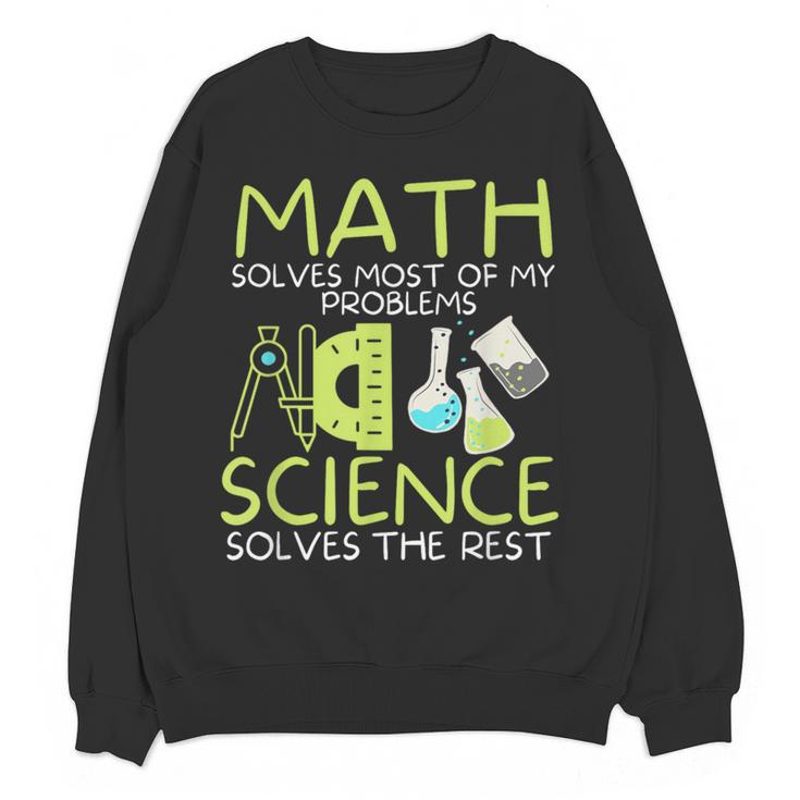 Math Solves Most Of My Problems Science Math Science Teacher Women Crewneck Sweatshirt, novelty gifts, funny gifts Math Solves Most Of My Problems Science Math Science Teacher Women Crewneck Sweatshirt, novelty gifts, funny gifts