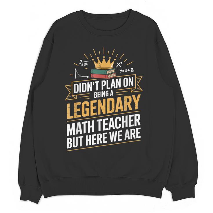 Math Teacher For Algebra Lovers Mathematics Women Crewneck Sweatshirt, novelty gifts, funny gifts