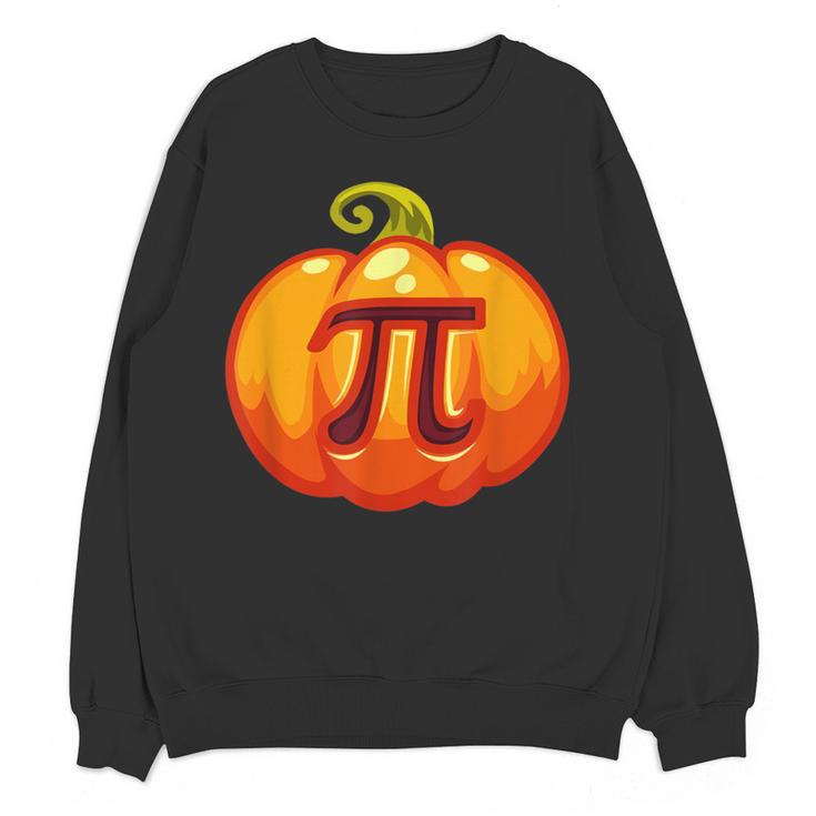 Math Teacher Halloween Costume Pumpkin Pi Pun Pie Men Women Crewneck Sweatshirt, novelty gifts, funny gifts