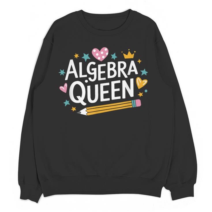 Mathematician And Mathematics Teacher Algebra Queen Women Crewneck Sweatshirt, novelty gifts, funny gifts Mathematician And Mathematics Teacher Algebra Queen Women Crewneck Sweatshirt, novelty gifts, funny gifts